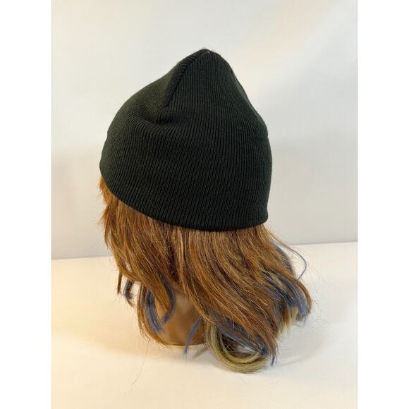 Rare Black Ribbed Beanie Hat with "IDENTITY" Embroidery - One Size - Picture 4 of 5